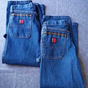 wrangler riggs workwear pants Jeans Men's Size 32/30 Carpenter Lot Of 2 Pairs